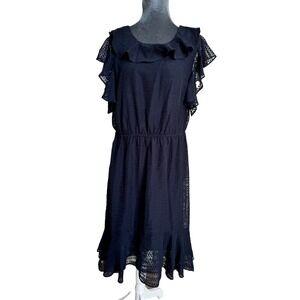 Calvin Klein Dress 12 Fairy Grunge Whimsigoth Romantic Coquette Boho Ruffle